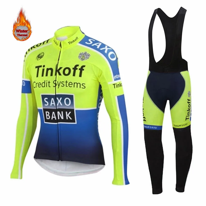 5 Профессиональная команда Tinkoff велосипедный нагрудник набор MTB велосипедная одежда мужской зимний теплый велосипедный костюм велосипедная одежда - Цвет: 5