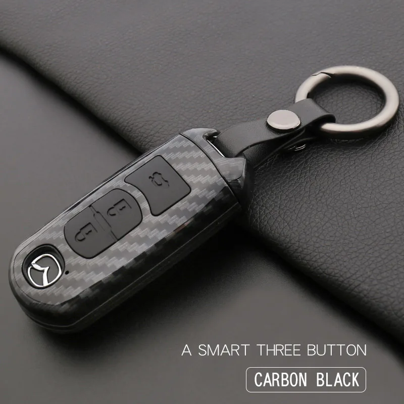 Подходит для Mazda Key Case CX-5 Atenza CX-4 Axela Sai Rui крыло автомобиля чехол для ключей пряжка - Название цвета: Белый