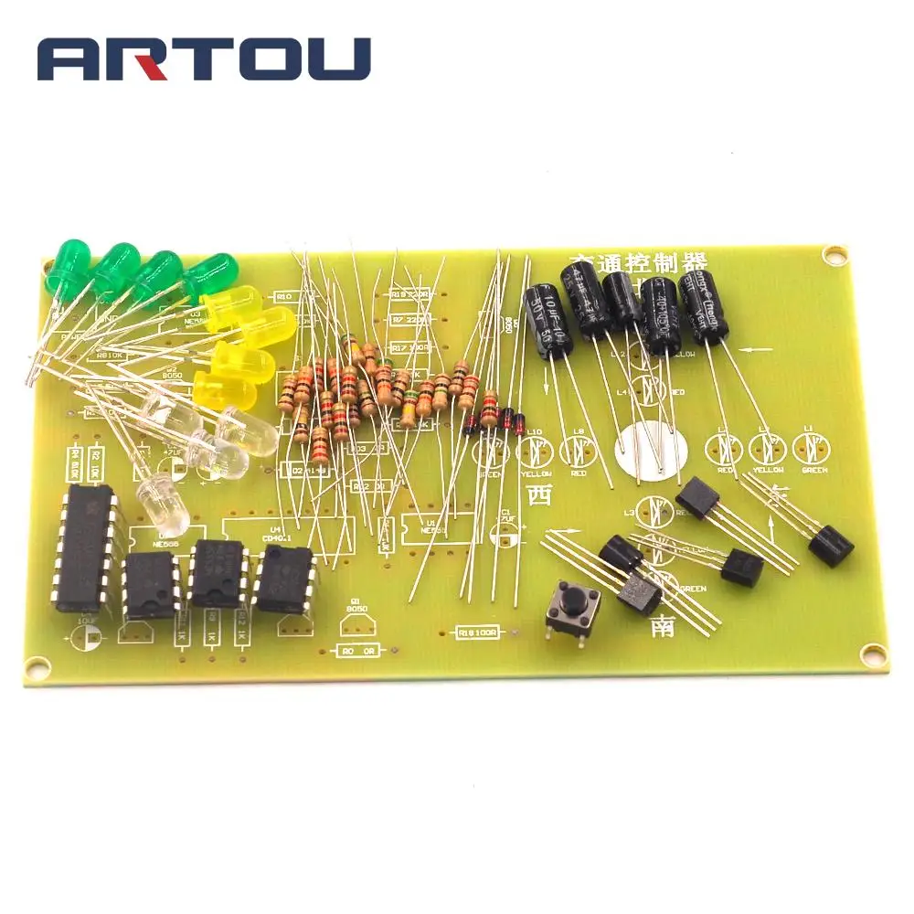 Traffic Light Controller Electronic DIY Kit Electromechanical Skills Training Contest | Электронные компоненты и