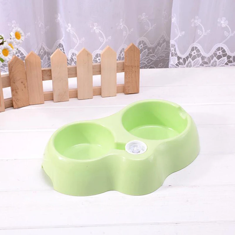 Двойная миска для собак и кошек, кормушка для еды и воды, миски для кормления, диспенсер для бутылок, фонтан для питья котенка