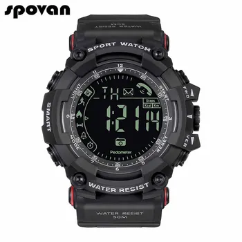 

Spovan Smart Watch Men Fitness Tracker Heart Rate Tracker IP68 Waterproof Bluetooth Smartwatch Outdoor Sport Watch#50