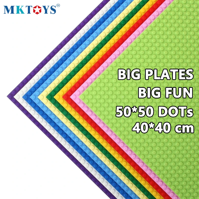 MKTOYS 50X50 точечные большие кирпичи опорная пластина 4 шт. Классический конструктор