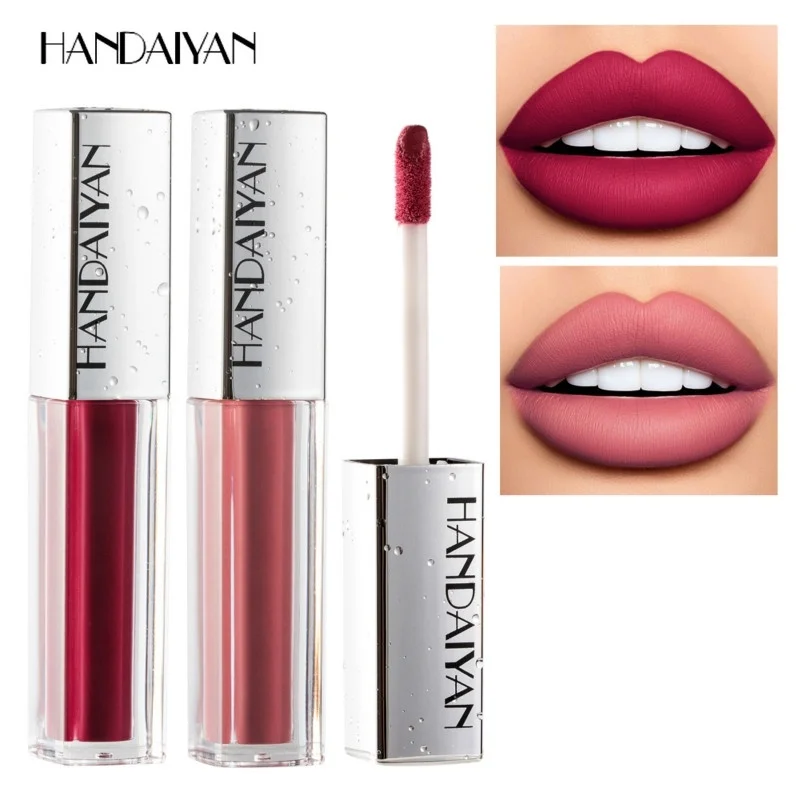 HANDAIYAN Cream Lipgloss Tattoo Lips Makeup Moisturizer Long Lasting Lip Gloss Velvet Matte Liquid Lipstick Waterproof Tint |