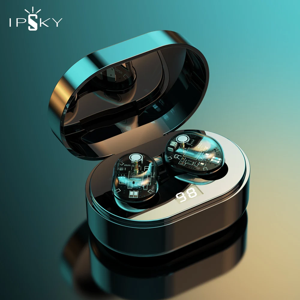 IPSKY E05 Wireless Earphone Sports Earbuds Bluetooth 5.0 Mini TWS Transparent Headsets For iPhone Huawei Samsung Xiaomi Redmi |