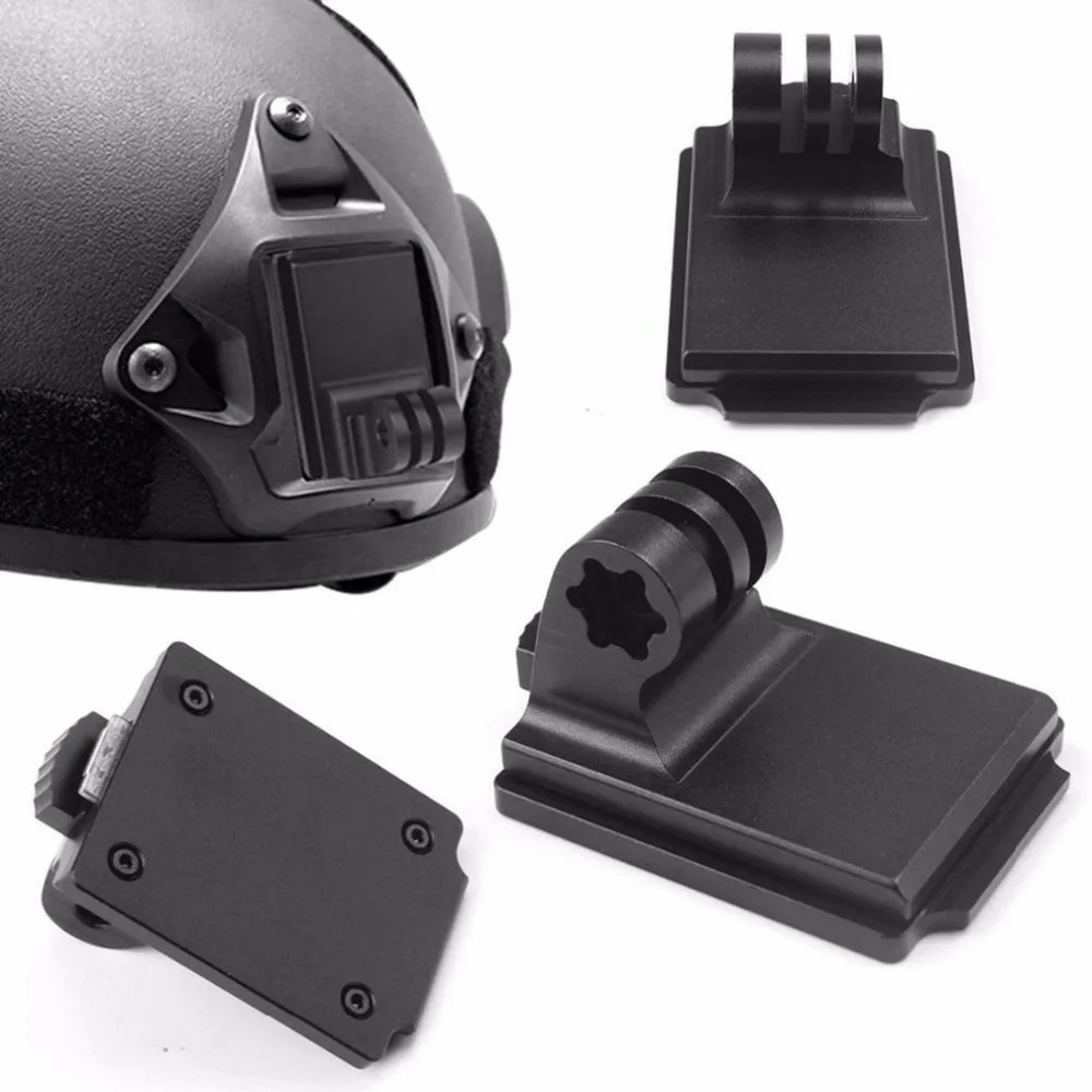Профессиональный алюминиевый фиксированный шлем для GoPro 3 NVG крепление Алюминиевый шлем для экшн-камеры фиксированный Адаптер для крепления NVG