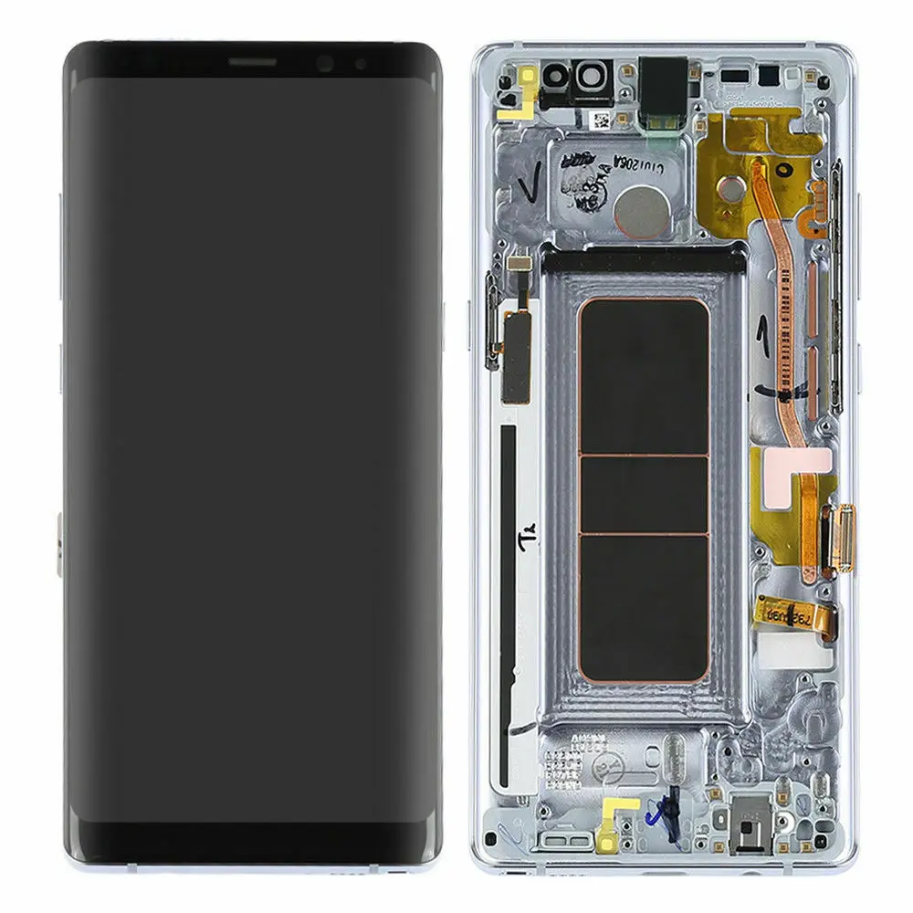 AMOLED с рамкой для samsung Galaxy NOTE 8 lcd N950A N950U N950F N950V дисплей сенсорный экран в сборе с черными точками