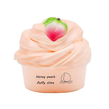 

60ML New Fruit Fluffy Slime Mud Supplies Toys Putty Soft Clay Light Plasticine Slime Charms Gum Polymer Clay Antistress
