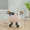 Nordic New Style Ceramic Animal Flower Pot Cartoon Zebra Sheep Cow Head Mini Pot Succulents Plants Bonsai Pots Home Decoration 6