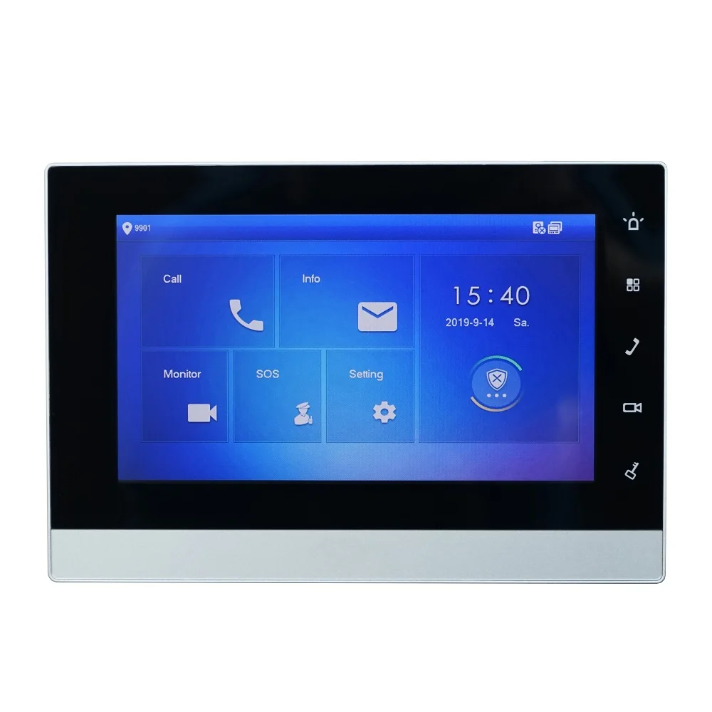 Дешево DH логотип мульти Язык VTH1550CH 7 дюймовый сенсорный экран крытый монитор, международных verision, умный дверной звонок, видео