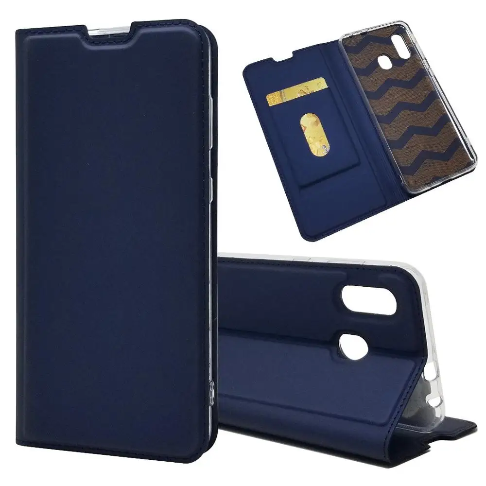 Кожаный мягкий чехол для samsung Galaxy A30/A60/M30/A80/Note 10/A70/A50/M10/A6 Plus /S7/J7 Plus J7310 откидной Чехол-бумажник из ТПУ