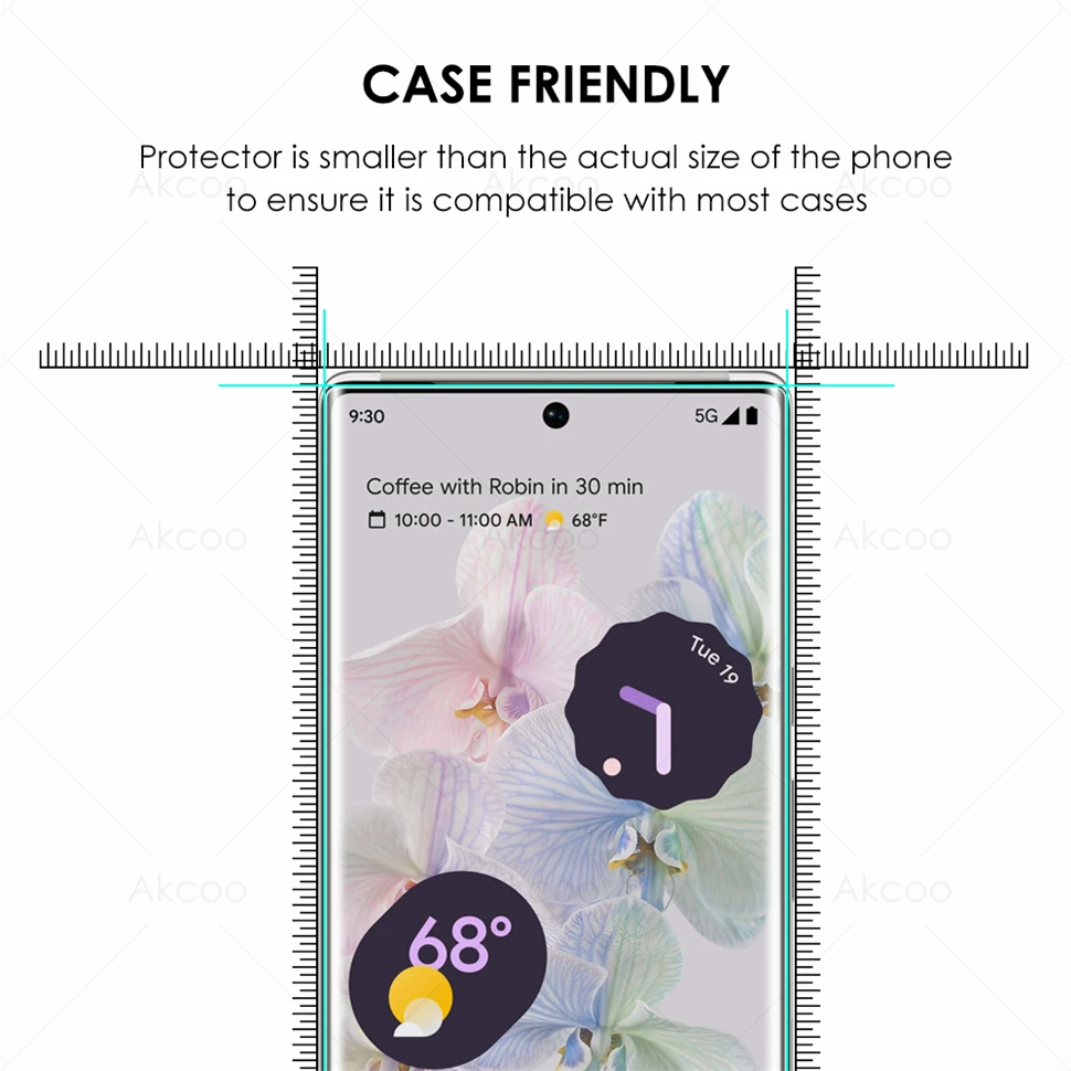 mobile screen guard Pixel 6 Pro Screen Protector UV liquid tempered glass full adhesive for Google Pixel 6 Pro 5G Glass film fingerprint unlock phone tempered glass