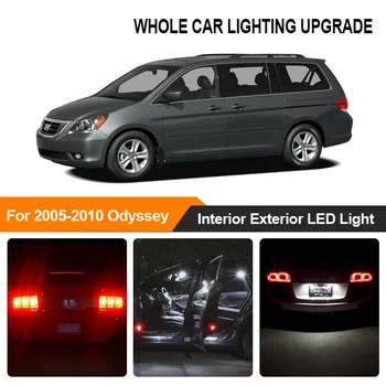 

White Amber Car Bulbs Exterior Interior LED Light For 2005 2006 2007-2010 Honda Odyssey Reverse Brake Parking Turn Signal Lamp