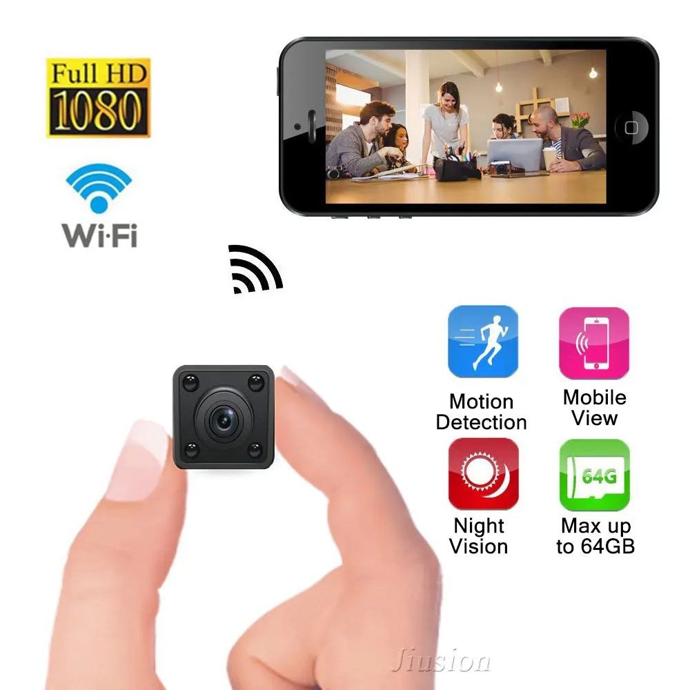 HDQ9 Wifi мини-камера с сигнализацией движения HD видео рекордер IP Домашняя безопасность Gizli Kamera Micro Cam Поддержка удаленного просмотра Скрытая TF карта