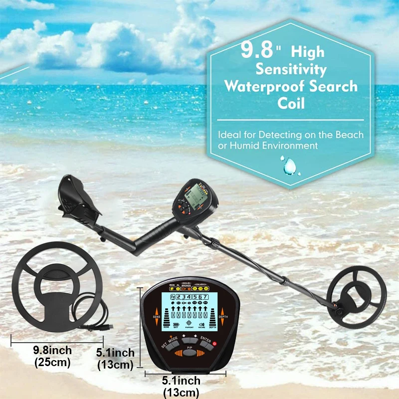 Metal Detector MD-830 High Sensitivity Underground Portable Jewelry Stud Finder LCD Treasure Gold Digger Hunter | Инструменты
