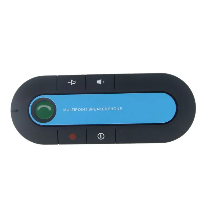 Синий Bluetooth солнечный экран автомобиля адаптер DSP шумоподавления громкой связи беспроводной передатчик - Цвет: Синий