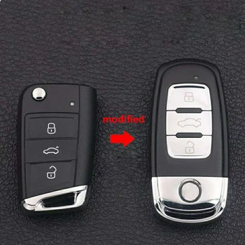 

MQB Car Modified Replacement Remote Key Case Key Shell Cover for VW Golf MK7 Jetta Tiguan Polo Skoda Superb Octavia Yeti Fabia