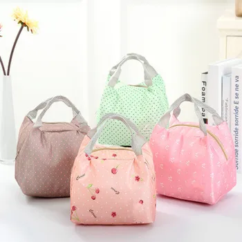 

Functional Pattern Cooler Cute Portable Thermal Insulated Lunch Container Lunch Box Portable Food Containe Bag