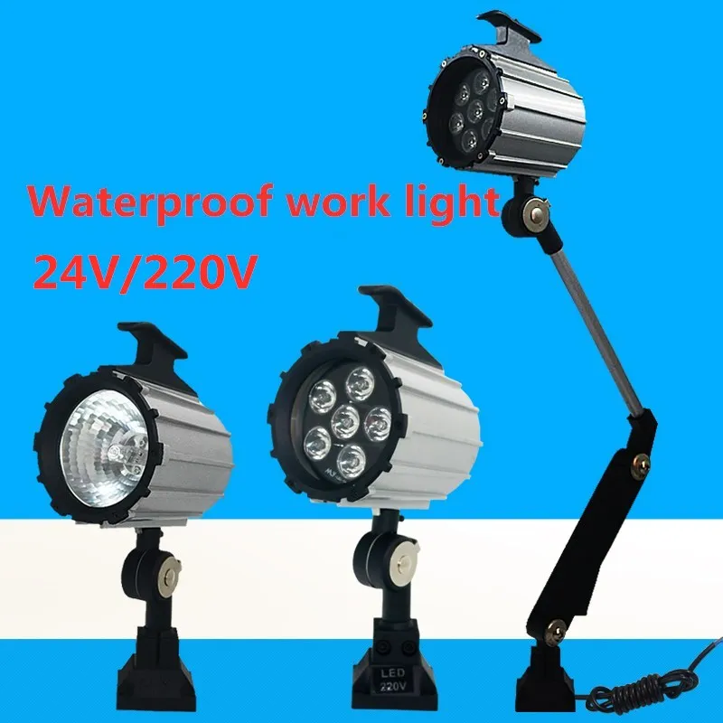 thumbnail image 1 of Luz LED para operación de máquinas herramienta, brazo largo, plegable, resistente al agua, ahorro de energía, iluminación para equipos de torno CNC, 24 V, 220 V, venta directa, 1 of 4