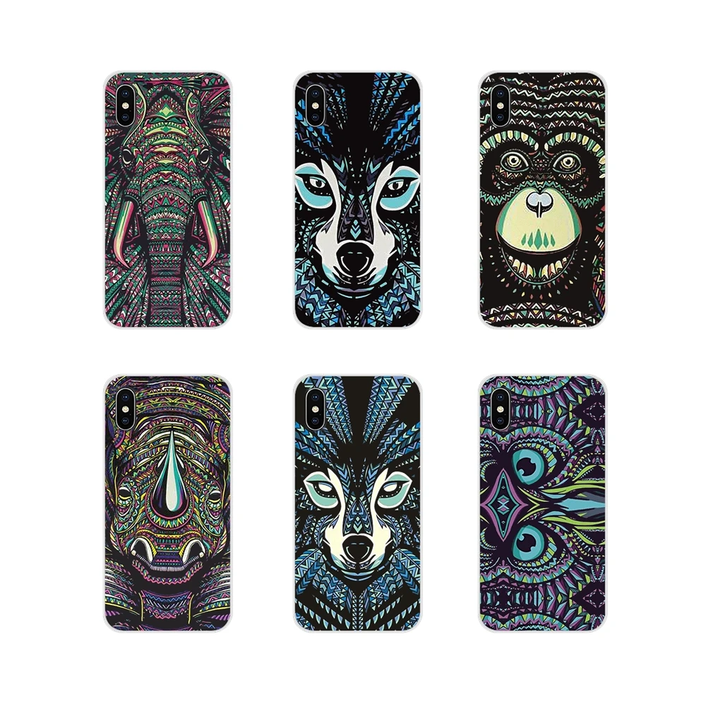 Чехол для телефона чехол светящиеся животные Слоники волка Тигра LG G3 G4 мини G5 G6 G7