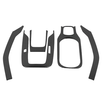 

Stainless Steel Carbon Fiber Interior Gear Panel Water Cup Holder Cover for Toyota Corolla 2019-2020