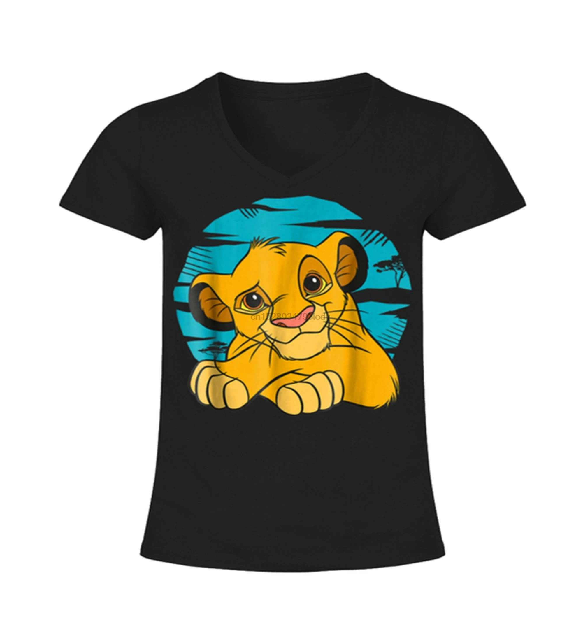 

Lion King Simba Happy Cute Blue Retro Young Lion King T-Shirt