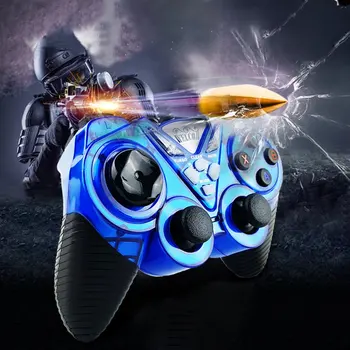 

WE-8400 Wired game controller game pad PC notebook vibration Double play
