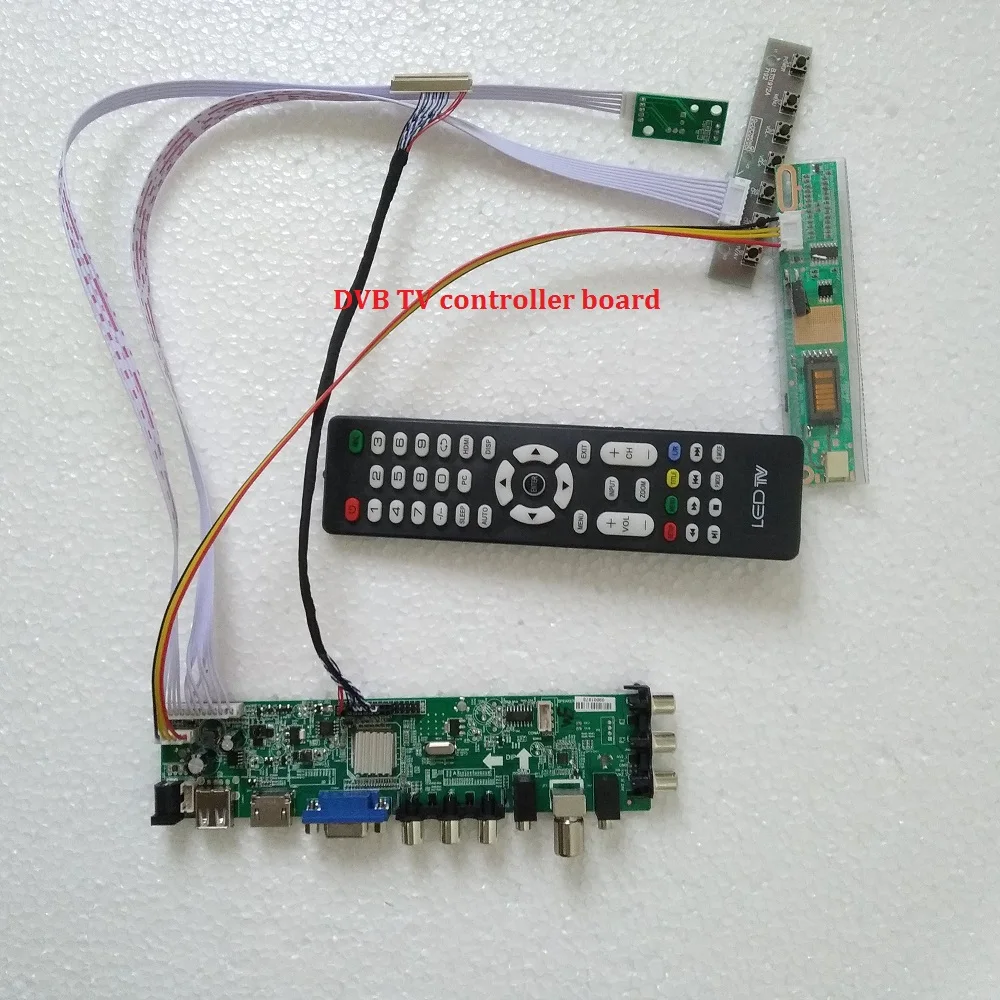 Комплект для B170PW06 V.2 30pin 1440X900 1 CCFL USB AV цифровой 1" HDMI ЖК-контроллер Плата ТВ Панель VGA DVB-T DVB-C монитор