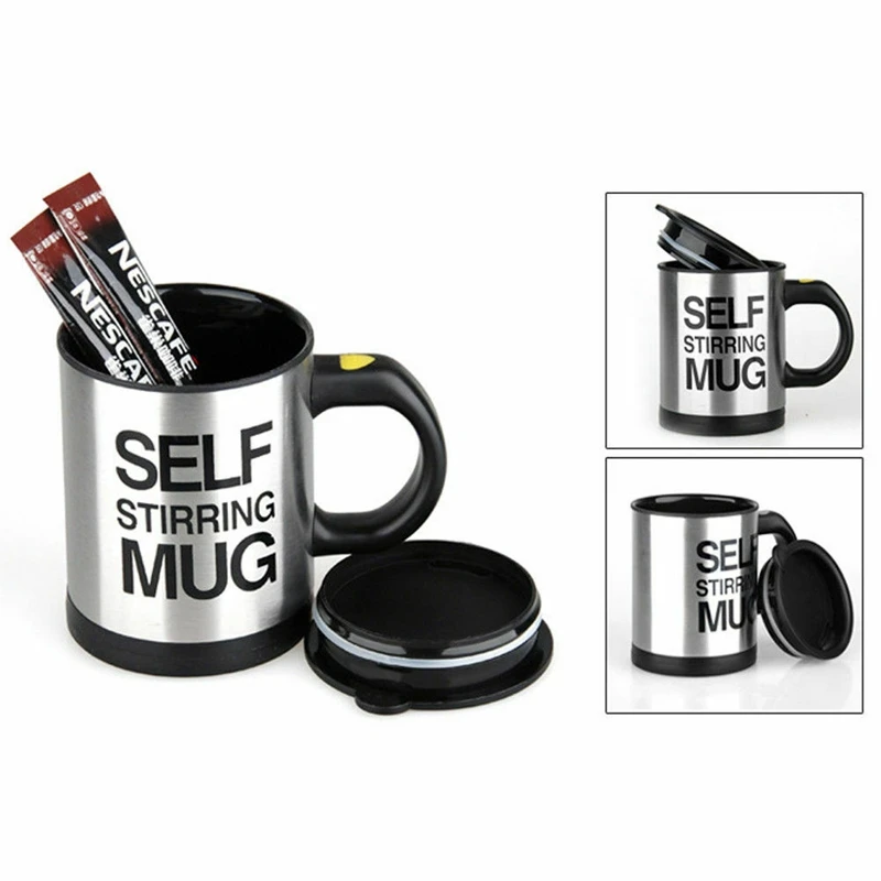 Caneca automatica isolada dupla 400 мл agitadora de leite café caneca térmica aço inоксиdavel xinteligente com isol|Шейкер