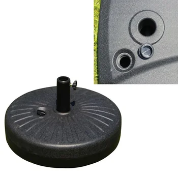 

1PC 22L Large Sun Umbrella Base Outdoor Water Injection Parasol Base Plastic Beach Umbrella Fixing Stand Beach Water Flag Pole B