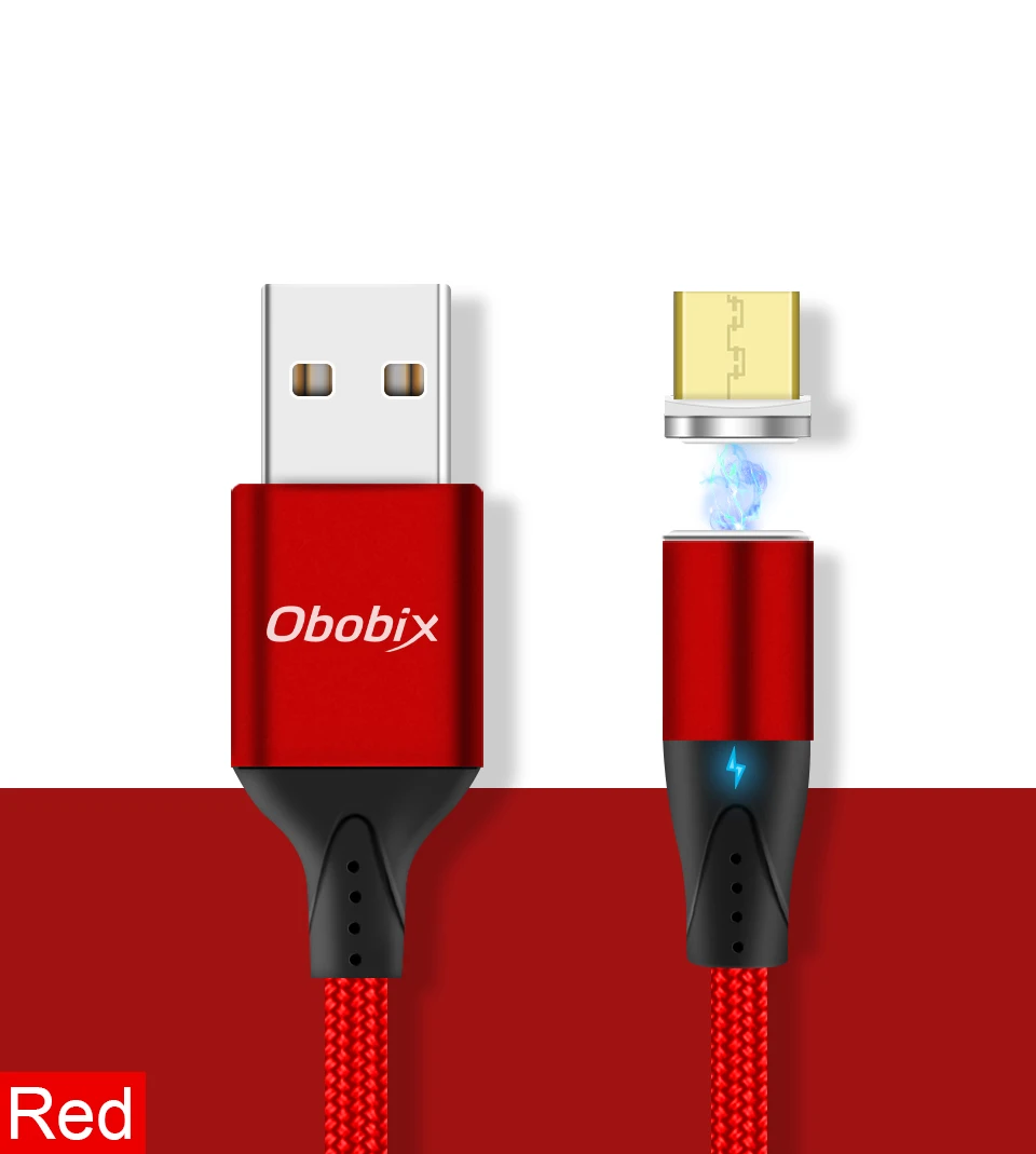 Магнитный кабель Obobix Micro USB для samsung Galaxy S7 Edge, Магнитный провод для быстрой зарядки, кабель Micro USB для Redmi Note 5