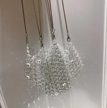 

Sequins Mini Crossbody Bag 2020 Summer New High quality Women's Designer Handbag Chain Shoulder Messenger Bag Cute Purses