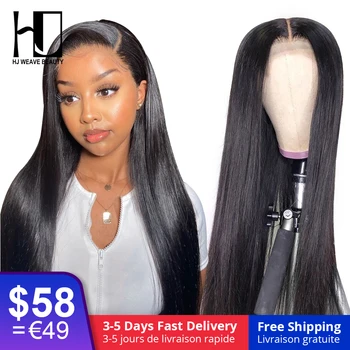 

Lace Front Human Hair Wigs Straight Pre Plucked Hairline Baby Hair 8-30 Inch Brazilian Long Human Hair Glueless Lace Wigs
