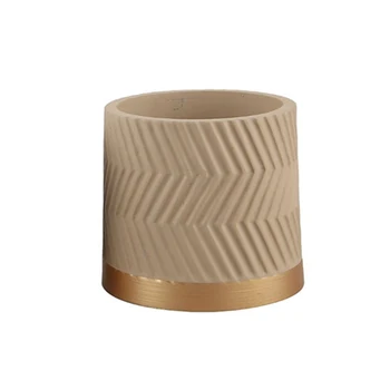 

Flower Pot Self Watering Thicken Flower Pot With Water Drain Hole For Home Decoration Brown Orange White 10.5*10.5cm