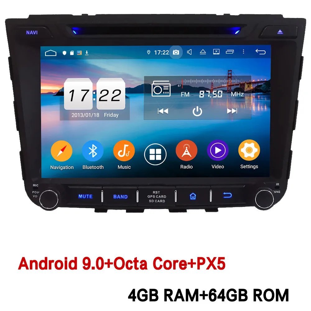Klyde ips 4G wifi Android 9,0 Восьмиядерный 4 Гб ОЗУ 64 Гб ПЗУ DSP BT автомобильный DVD мультимедийный плеер радио для hyundai IX25 Creta - Цвет: 4GB RAM x 64GB ROM