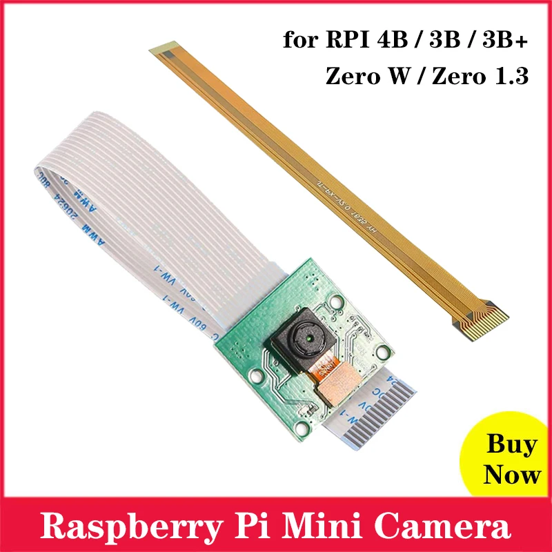 Мини-видеокамера для Raspberry Pi камера 5 Мп 1080P 720P 4 3 Model B 4B 3B Zero W 1 | Компьютеры и офис
