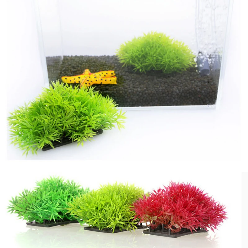 

1pc Fake aquatic plants Simulation Artificial Plant Fish Tank Water Ornament plastic aquarium Grass Viewing Decoration Landscape