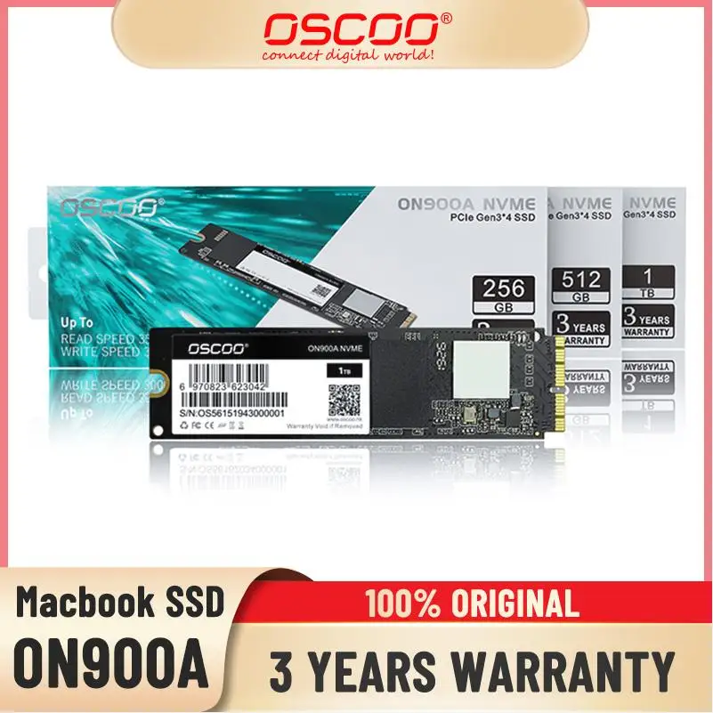 Твердотельный накопитель OSCOO SSD ON900A 256 ГБ 512 Гб PCIe для Macbook Pro 2015 ноутбуков |