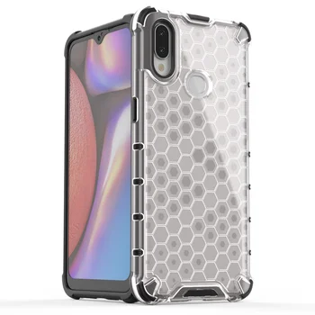 

50pcs/lot 2 in 1 Transparent Shell Heavy Duty Rugged Shockproof Hard Case For Samsung Galaxy A10S A20S