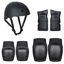 

7 Pieces / Set of Kids Adult Roller Skating Protective Cover Knee Elbow Wrist Helmet Bicycle Skateboard Skating Protective Cover