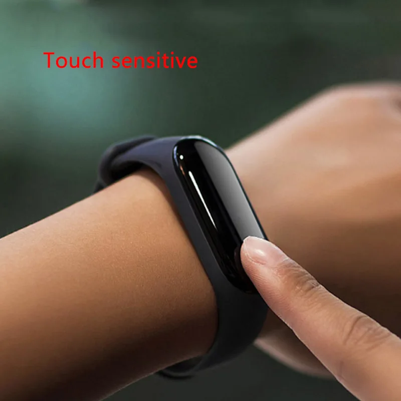 5 шт. M3 пленка экранная лента mi Band 3 Закаленное стекло протектор с отверстиями для Xiao mi