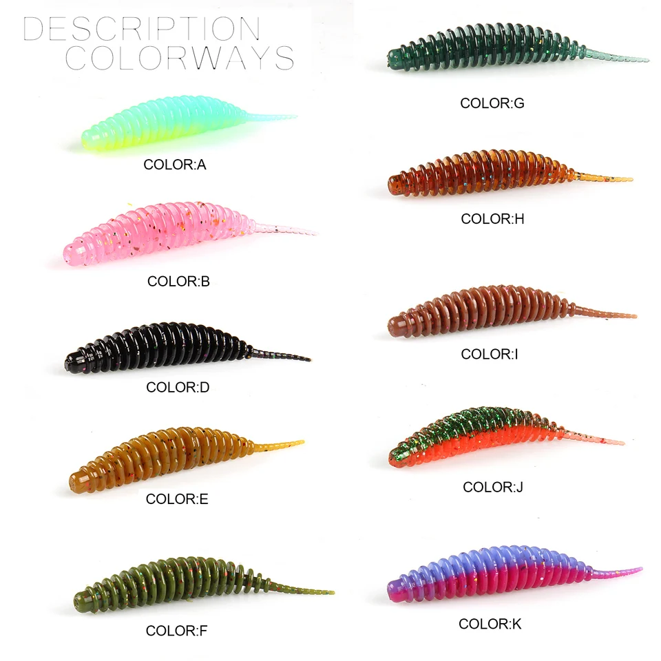 BEARKING Tanta 65mm 1.83g 10pcs Fishing Lure Soft Lure Shad