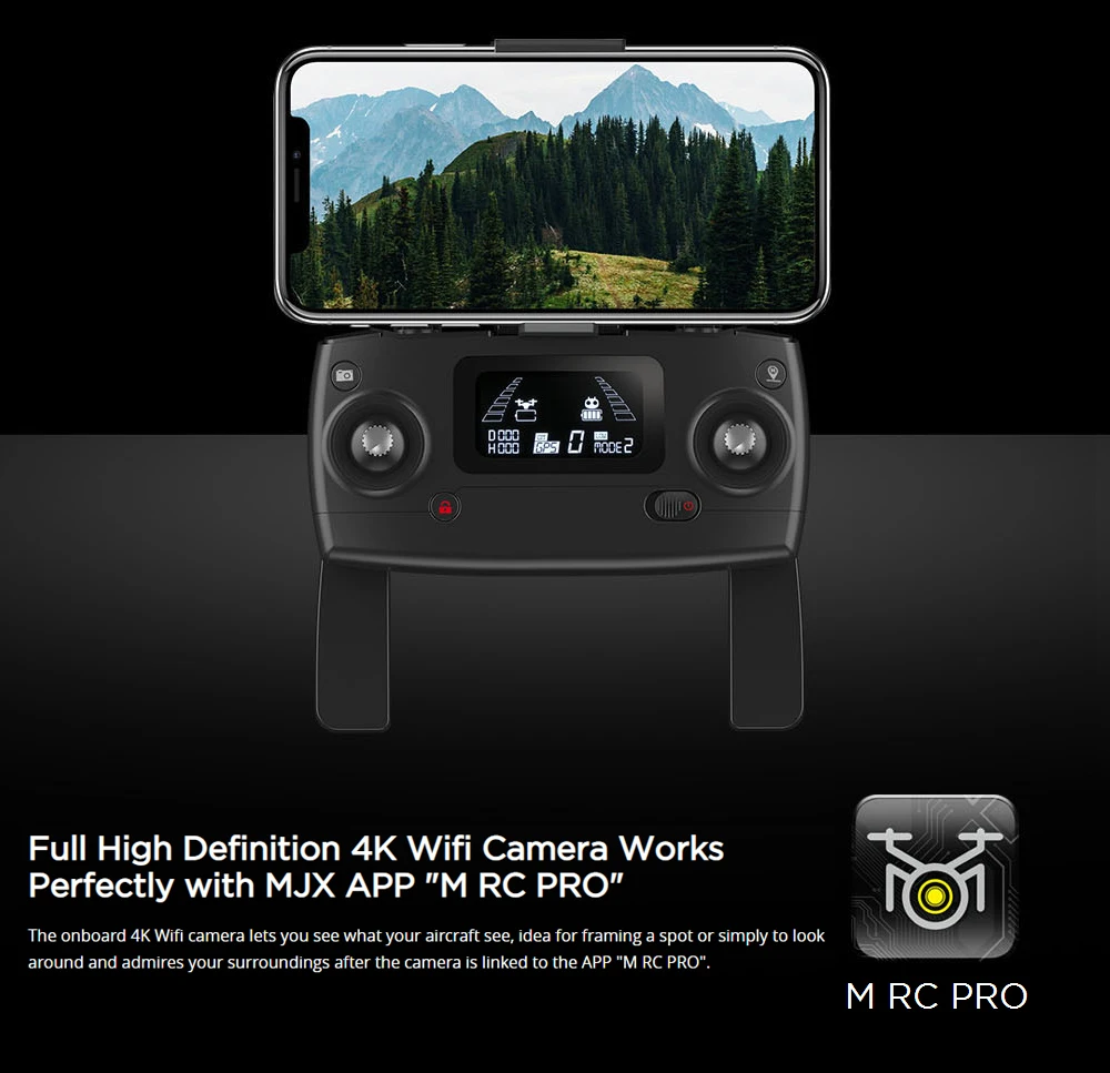 MJX B5W Дрон gps бесщеточный 5G RC Квадрокоптер Профессиональный 4K Wifi Дрон FPV камера HD Авто возврат 20 мин игрушечные дроны