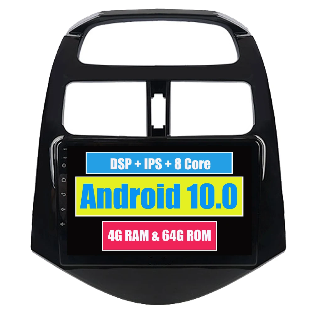 RoverOne Android 10 автомобильный мультимедийный плеер для Chevrolet Spark 2010 2014 Авторадио Bluetooth