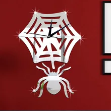 Gz018 бабочка слон мультфильм настенные часы детская комната гостиная спальня зеркало настенные часы декоративные настенные часы