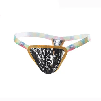 

Male Underwear Men's Underpants Sexy Lace Jockstrap Breathable Transparent Triangle Briefs Men's Thong Erotic Underwear for Men