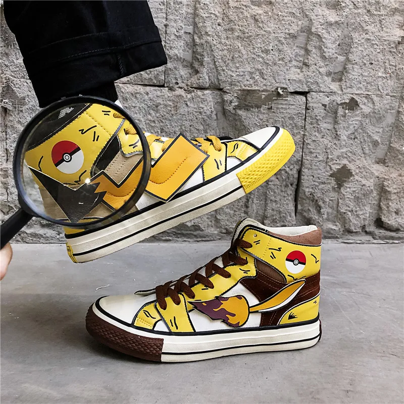 Мужские кроссовки Pikachu Joint Name Aj высокая обувь Мужская дышащая Нескользящая мужская обувь повседневная zapatillas hombre Scarpe Uomo
