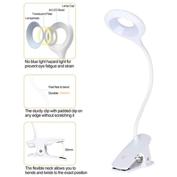 

LED Clip on Reading Light - Light Blocking Eye Protect Book Light,Led Lamp Clip on Book Light Portable Light Reading
