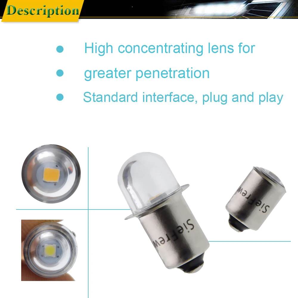 ������/��� P13.5s PR2 2835 SMD LED ���� 3V 4.5V 6V 12V 18V AC ������ ��ġ ���� �۾� ���� 4300k 6000k, 10 ��