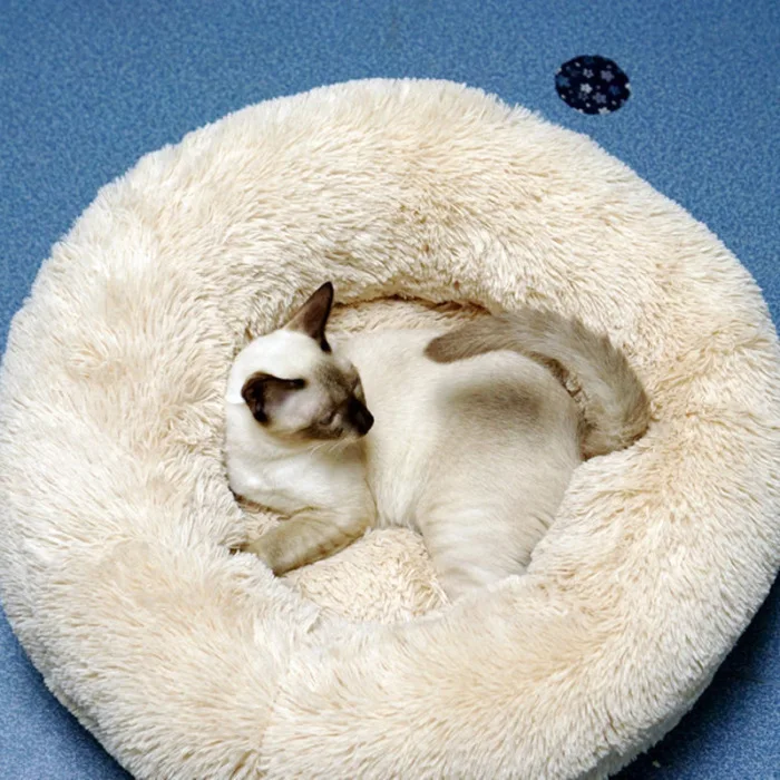 Pet плюшевый пончик Cuddler кошки кровать теплый мягкий утолщенный повышенный коврик для собак и щенков Подушка BJStore