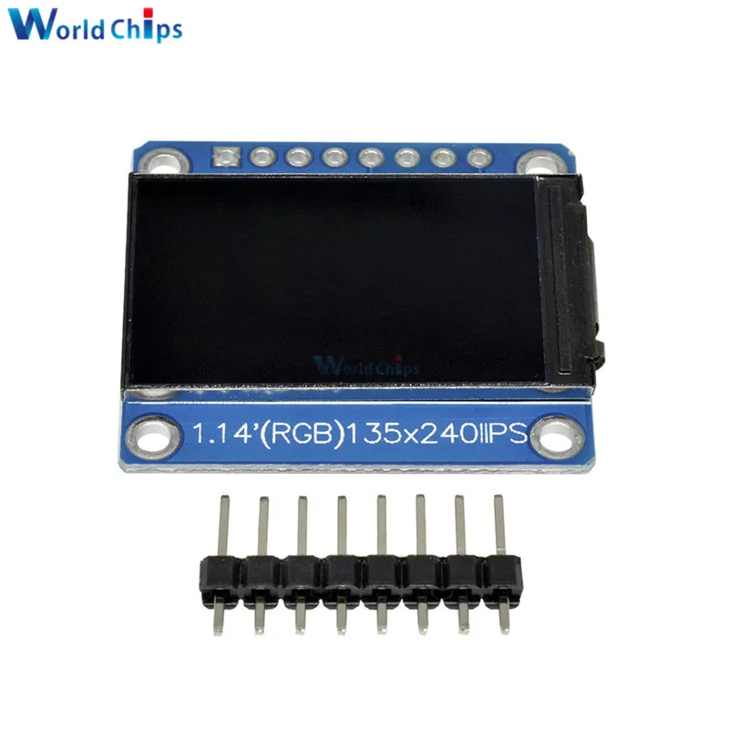 1,14 дюймов 135x240 TFT ЖК-дисплей модуль ips lcd ST7789 Привод IC HD цветной экран Full View 8pin 135*240 3,3 В SPI интерфейс